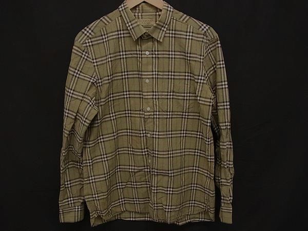 BURBERRY バーバリー ジャケット シャツ ノバチェック カーキ 長袖 BURBERRY バーバリー ジャケット シャツ ノバチェック カーキ