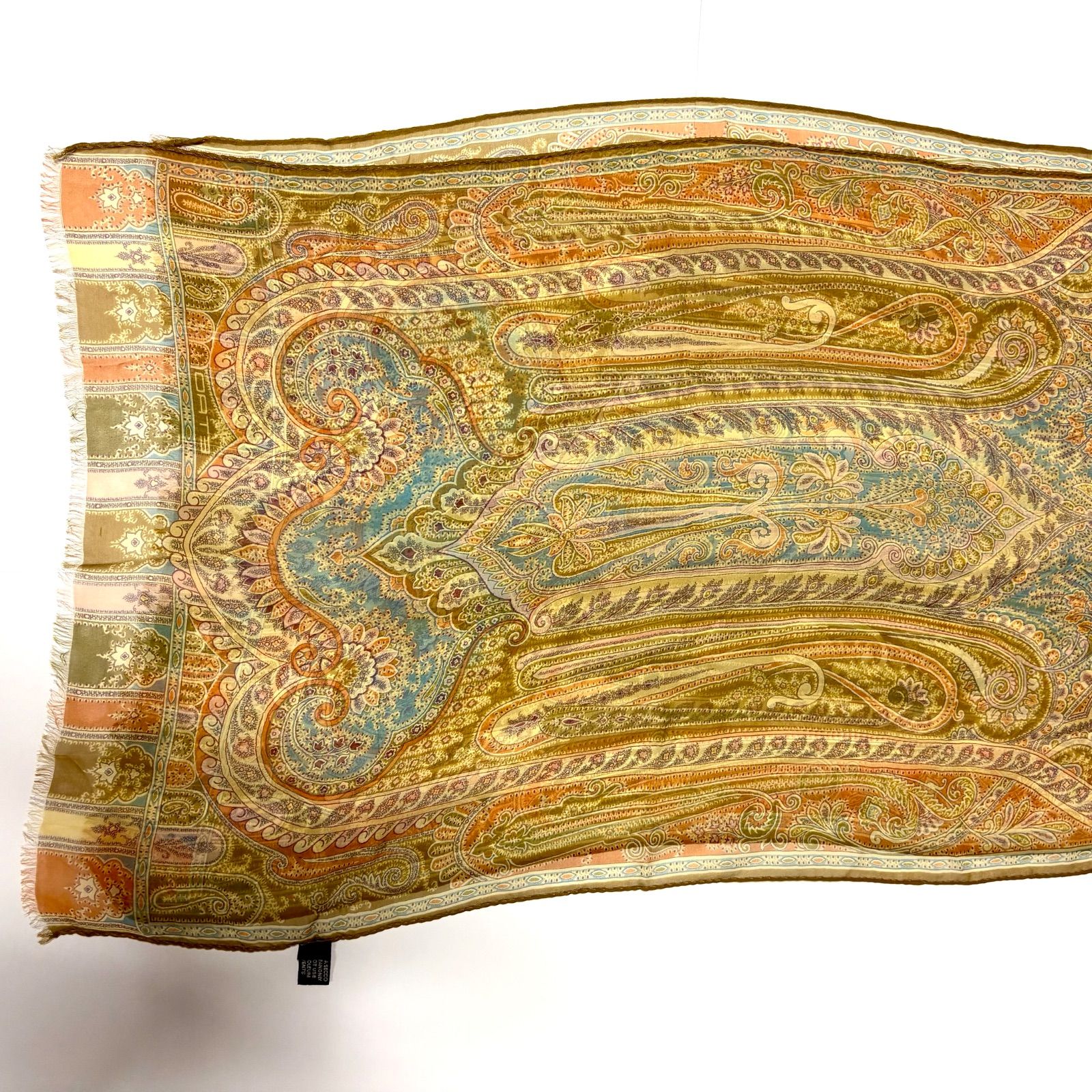 ETRO ペイズリー柄 オーガンジーストール ETRO ペイズリー柄 オーガンジーストール