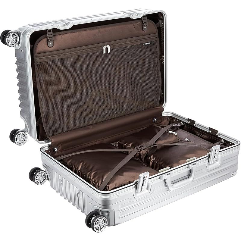  ハードフレームスーツケース 大型 Lサイズ 頑丈 5年付き TRIDENT トライデント TRI 1030 67 シルバー キャリーカート 旅行かばん 小分けバッグ