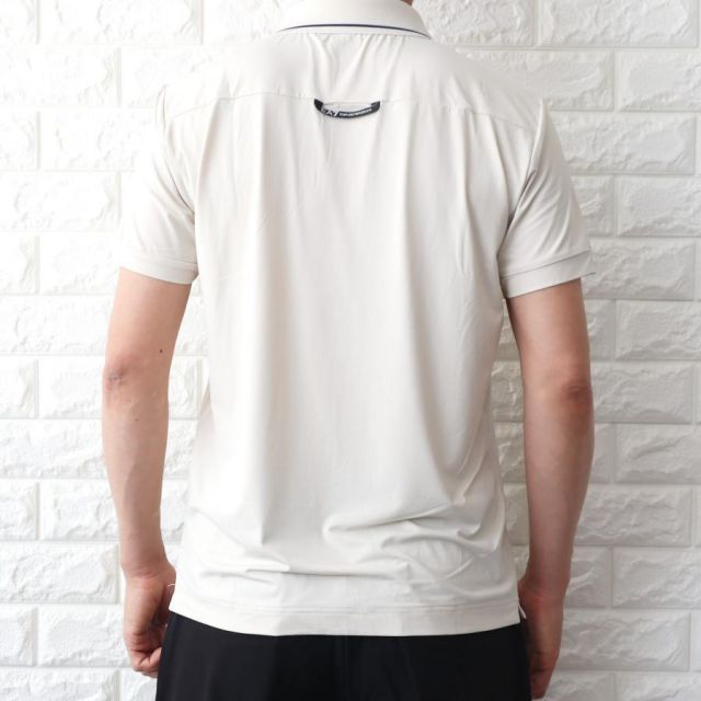 種類6 ライトベージュ S ゴルフウエア メンズ ポロシャツ エンポリオ アルマーニ EA 7 ネイビー ベージュ ストレッチ ロゴ 速乾 3 DPF 11 PJMMZ