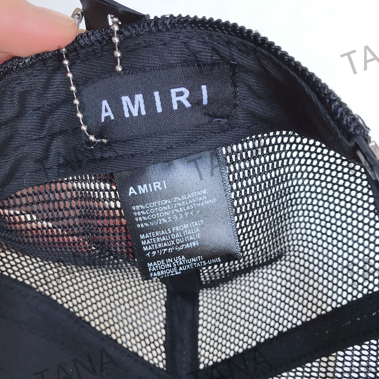 美品 AMIRI アミリ ペイントドロップコア ロゴ ベースボールキャップ j C4450 - メルカリ