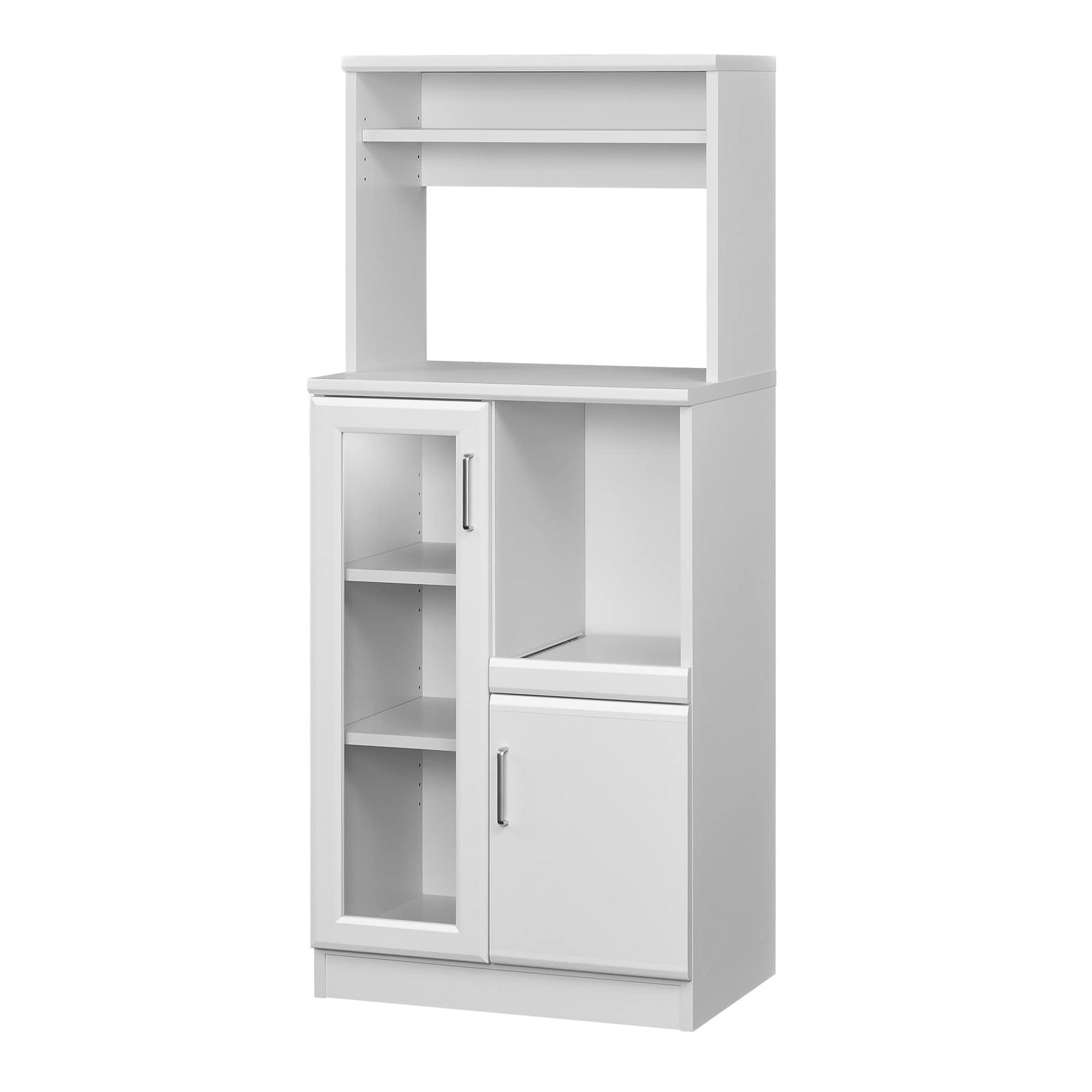 BRM-1460SL 奥行41.8cm WH 高さ138.0 幅58.6 白 ホワイト ベアルモ 食器棚 レンジ台 白井産業 Shirai