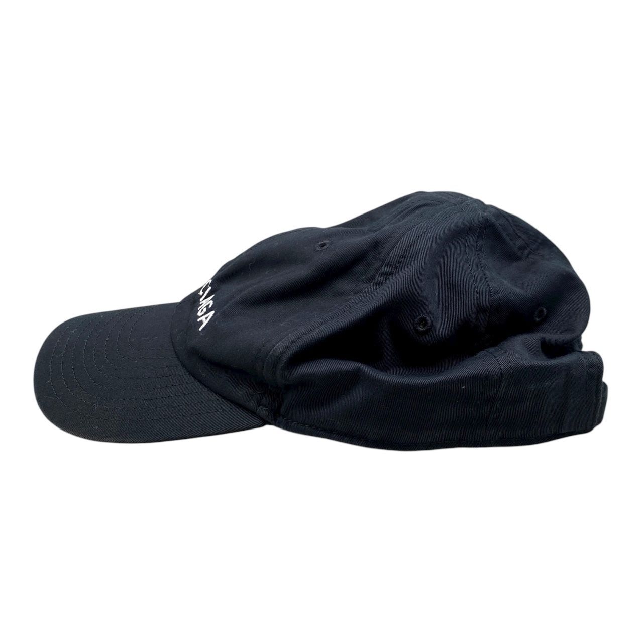 BALENCIAGA ブラック ベースボールキャップ BALENCIAGA ブラック