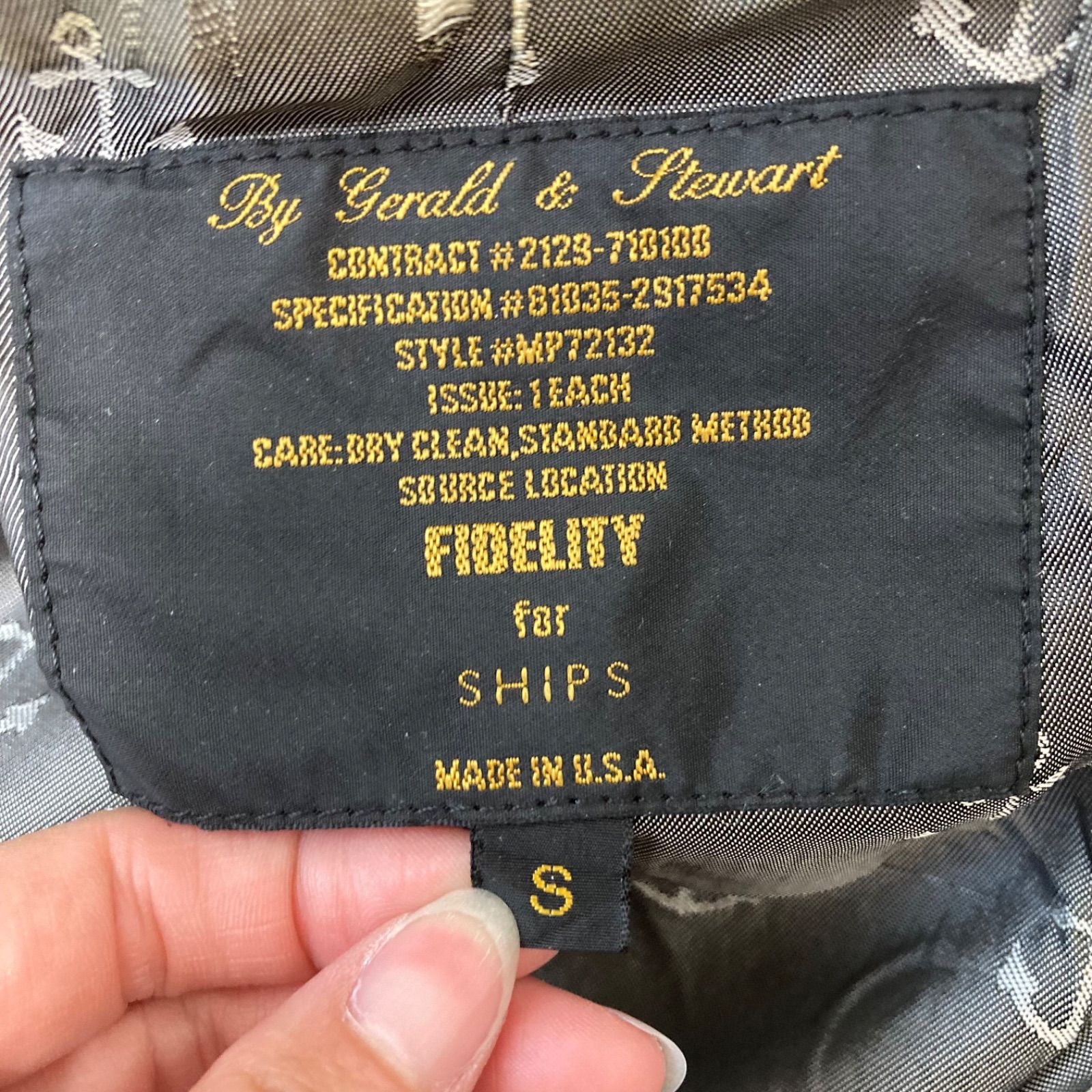 レア⭐︎FIDELITY コート 伝統的なアイテム◎USA製◎【FIDELITY by. SHIPS】フィデリティ