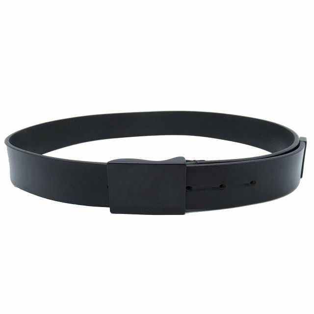 ディオールオム Dior HOMME ロゴ刻印 プレートバックル レザー ベルト