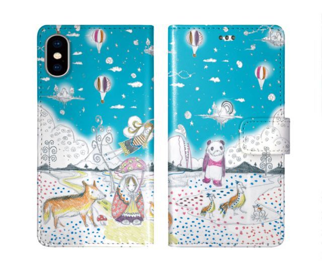 [Galaxy S23 SC-51D/SCG19] iPhone15 ケース スカラー スマホケース 手帳型 iPhone16 ケース iPhone 16 15 14 13 SE 第3世代 第2世代 スマホカバー 全機種対応 手帳 ScoLar メルヘン パン