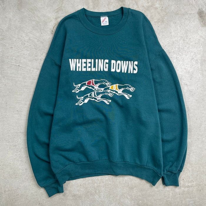 90年代 WHEELING DOWNS アニマルプリント スウェットシャツ メンズXL 