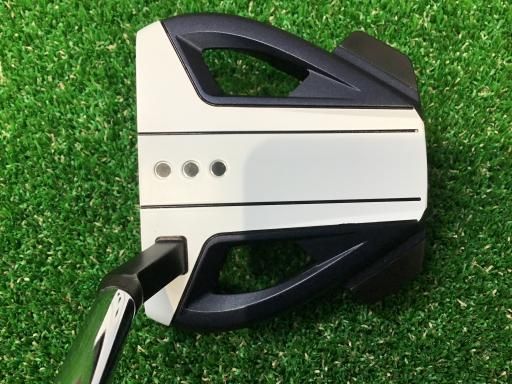 テーラーメイド Spider EX NAVY WHITE スモールスラント 33インチ パター PT スチール フレックスその他 メンズ 男性用 右利き 右用 Cランク ゴルフクラブ