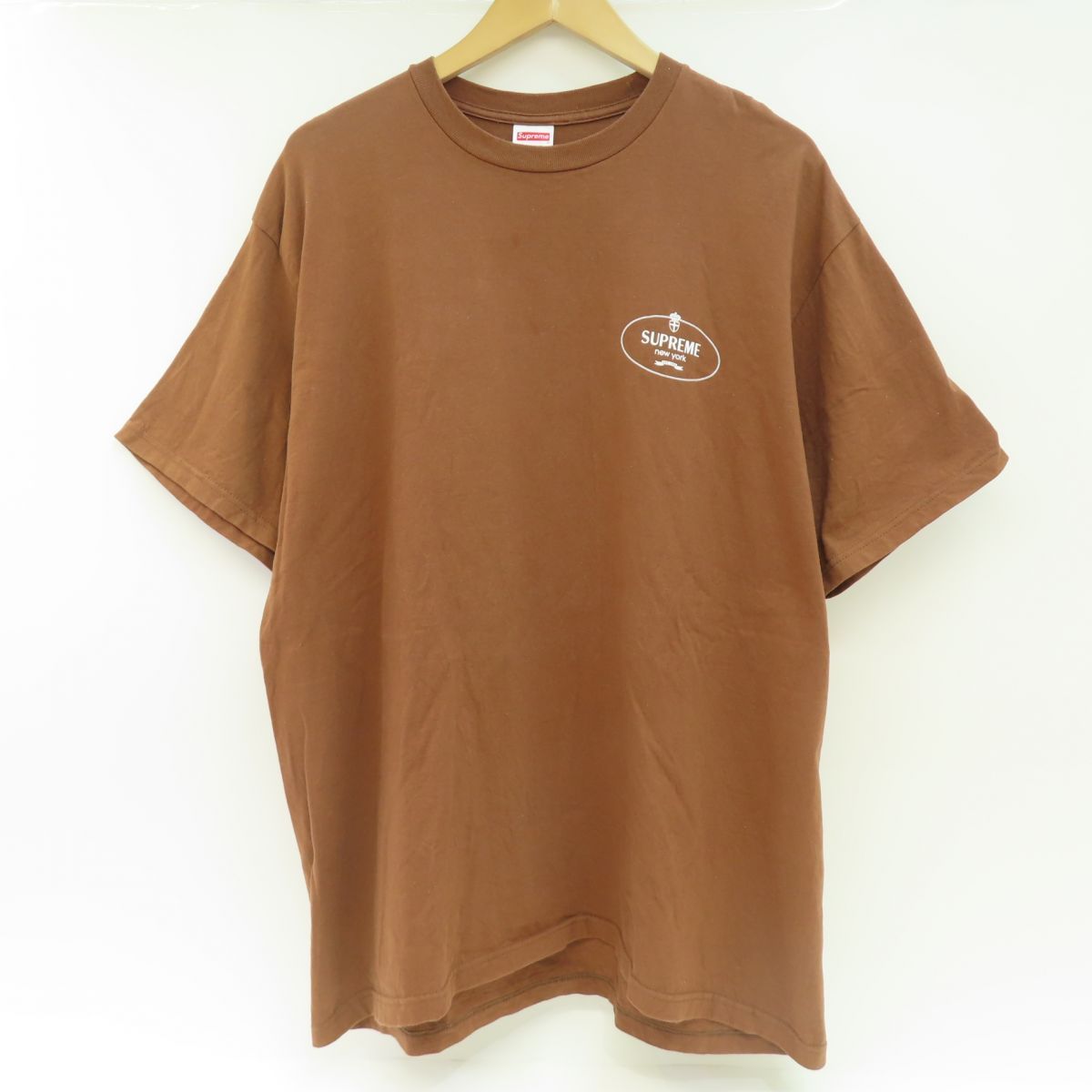 Supreme Crest Tee ブラウン XLサイズ Tシャツ