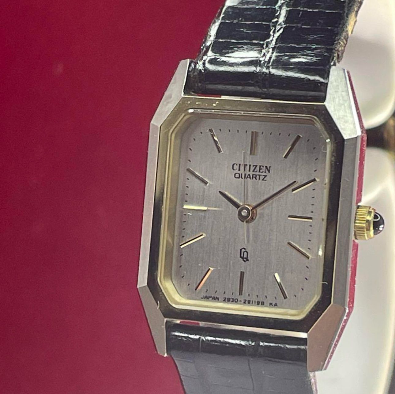 80s CITIZEN 純正尾錠 シルバーミラー 腕時計
