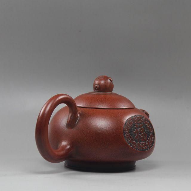 紫砂壺 急須 花壺茶道具 豚の壺 紫砂壺・紫泥急須・茶壺・茶道具 置物 - メルカリ