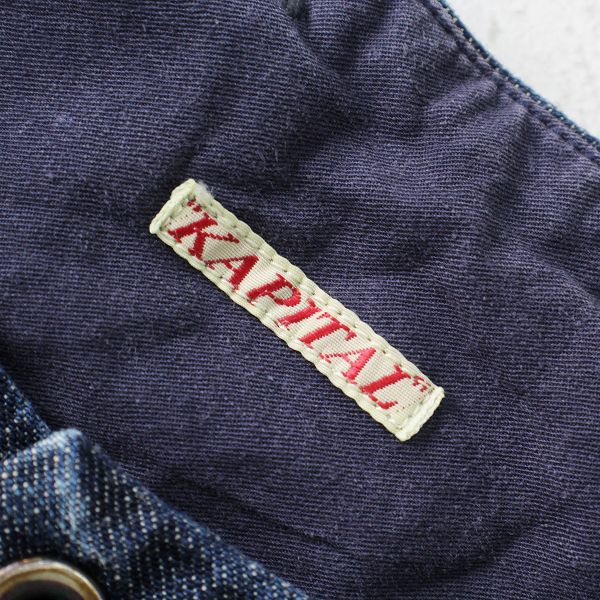 KAPITAL キャピタル コットン デニムモラパンツ 1/インディゴ ギャザー ワイド フレア ハカマ ジーンズ【2400013130875】 -  メルカリ