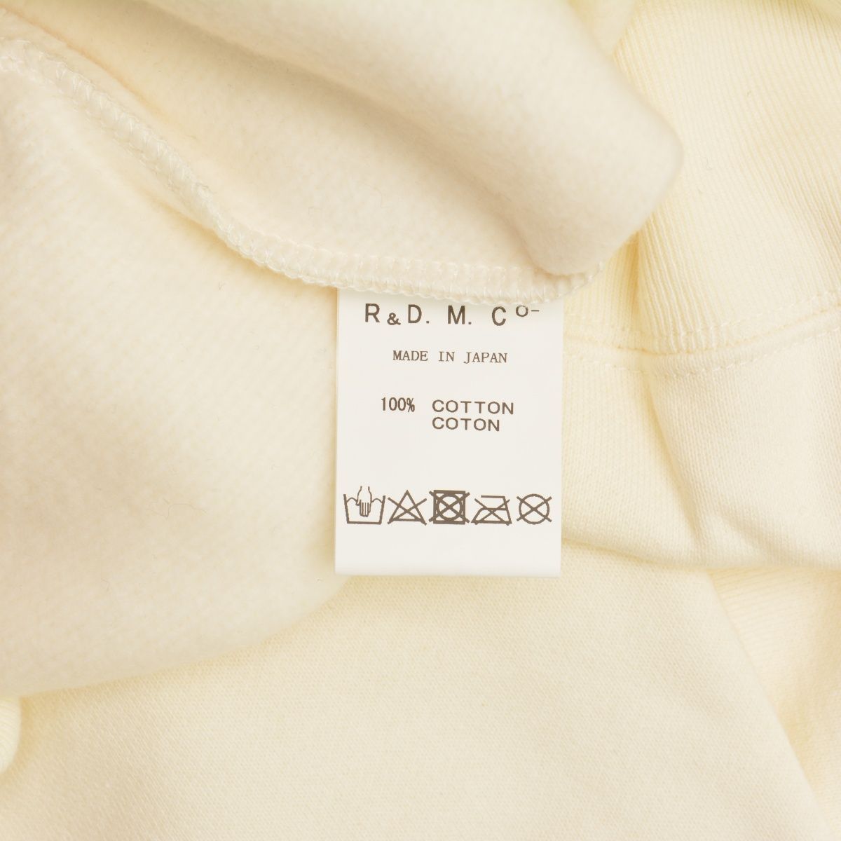 R&D.M.Co/OLDMAN'STAILOR】FRUITS SCANDAL COMPACT 裏起毛 TRAINER長袖