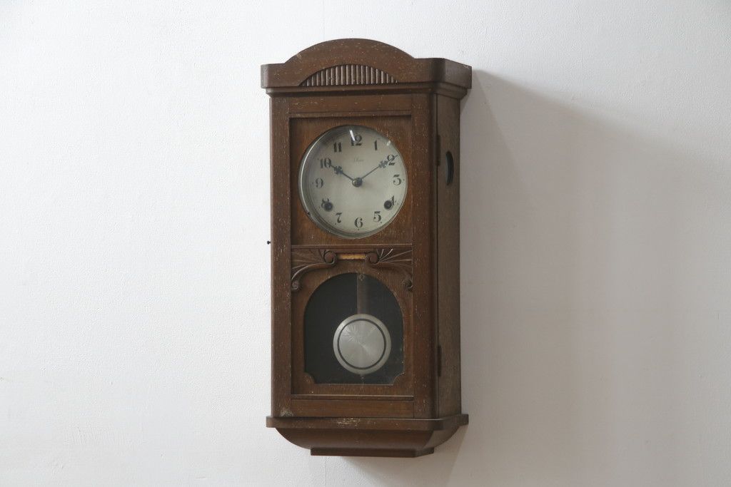 Yahoo!オークション -「明治時計柱時計」(置時計、掛時計) (インテリア