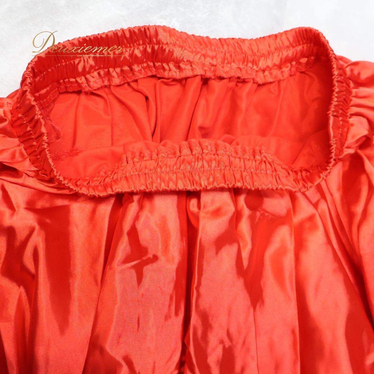 セール 【ベリーダンス用 オリエンタル衣装】レッド系 ラインストーン