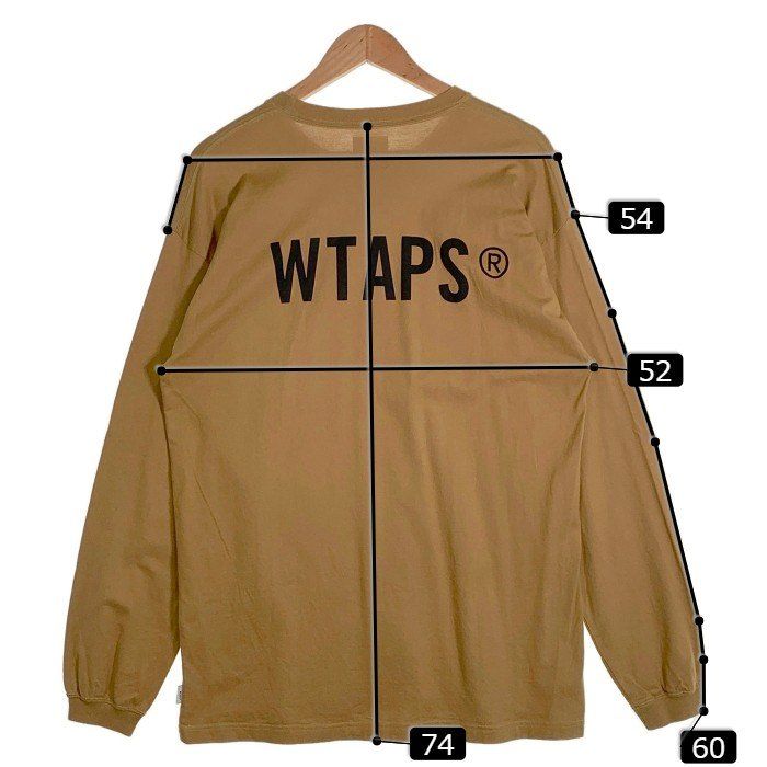 WTAPS ダブルタップス ポケット Tシャツ ロンT カーキ 長袖01 s WTAPS ダブルタップス 21AW VIBES L/S TEE バイブス ロング