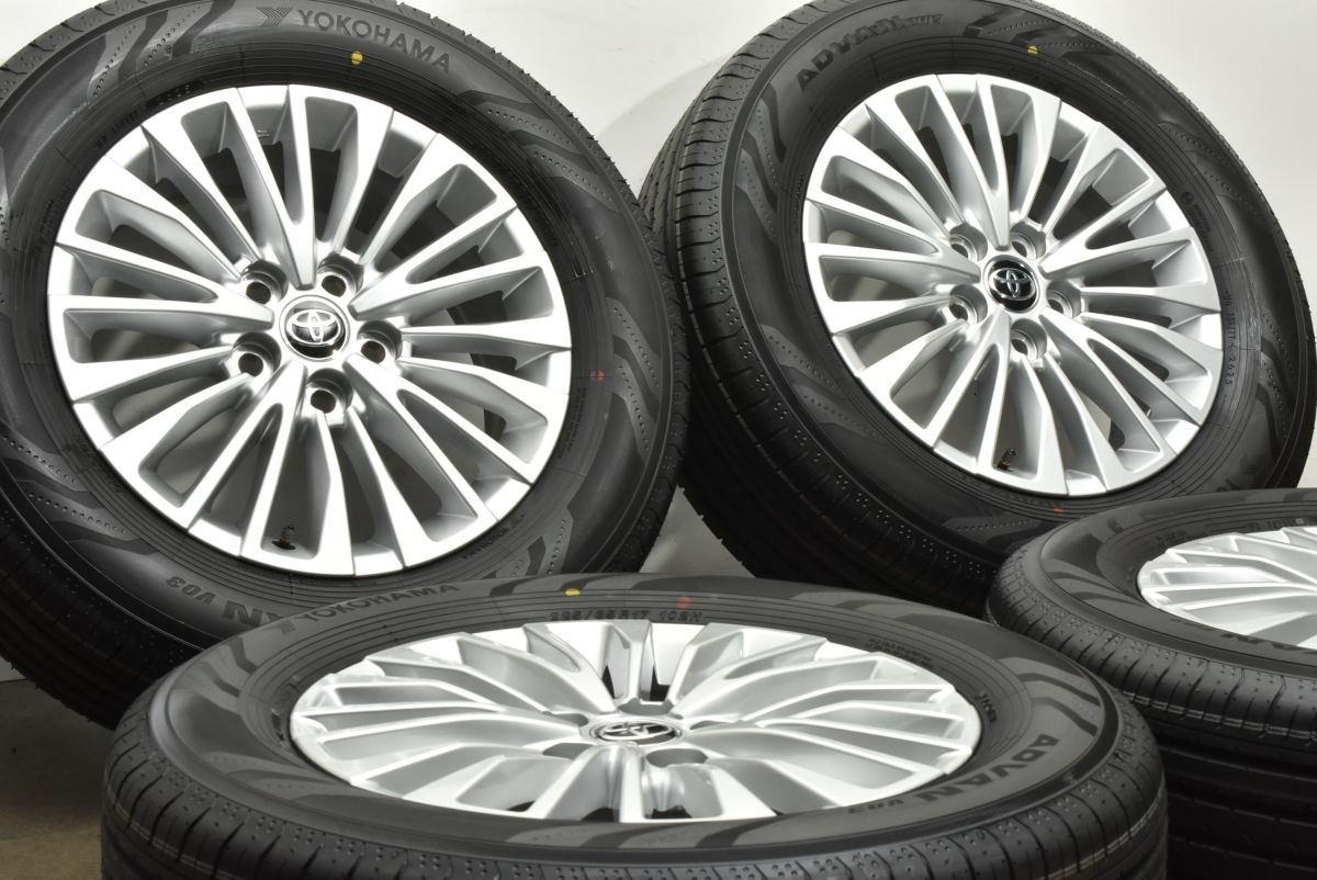 製 新車外し トヨタ 40 アルファード Z 純正 17in 6.5J 40 PCD120 ヨコハマ アドバン V03 225 65R17 ヴェルファイア