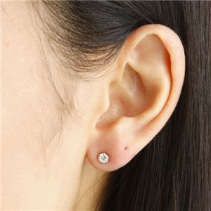 0.4ctプラチナダイヤモンドピアス