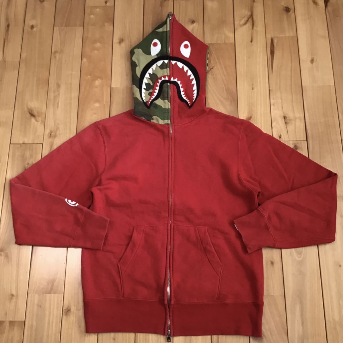初代 シャークパーカー BAPE shark ベイプ 000000007108 - メルカリ