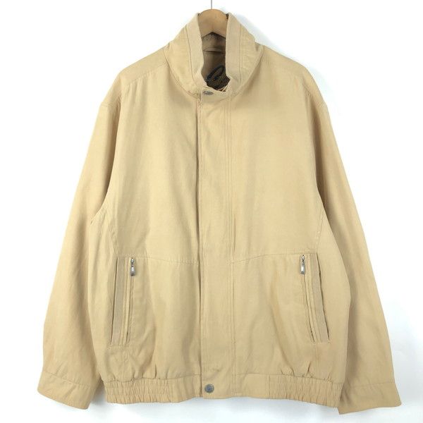 【古着】 CANDA/Cu0026A ブルゾン ジャンパー 無地 ピーチ起毛 ユーロもの ベージュ系 メンズXL 【中古】 n060285