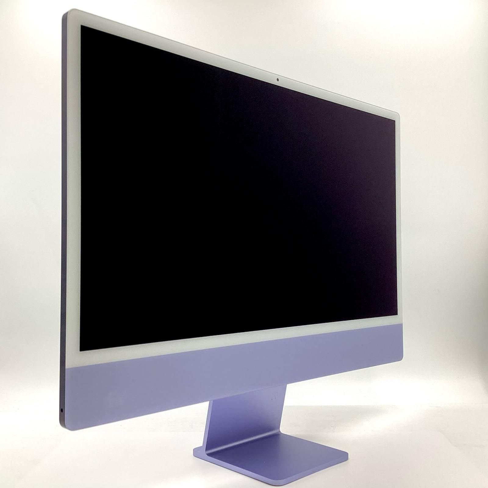 【全額返金保証】【最速発送】Apple iMac 24インチ 2021 /Apple M1 /8GB /256GB /パープル /キーボード・マウス付【動良好】