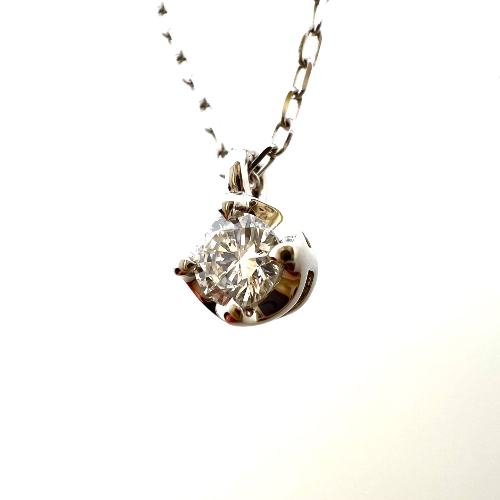 4℃ プラチナダイヤモンドネックレス （新品仕上げ済中古品