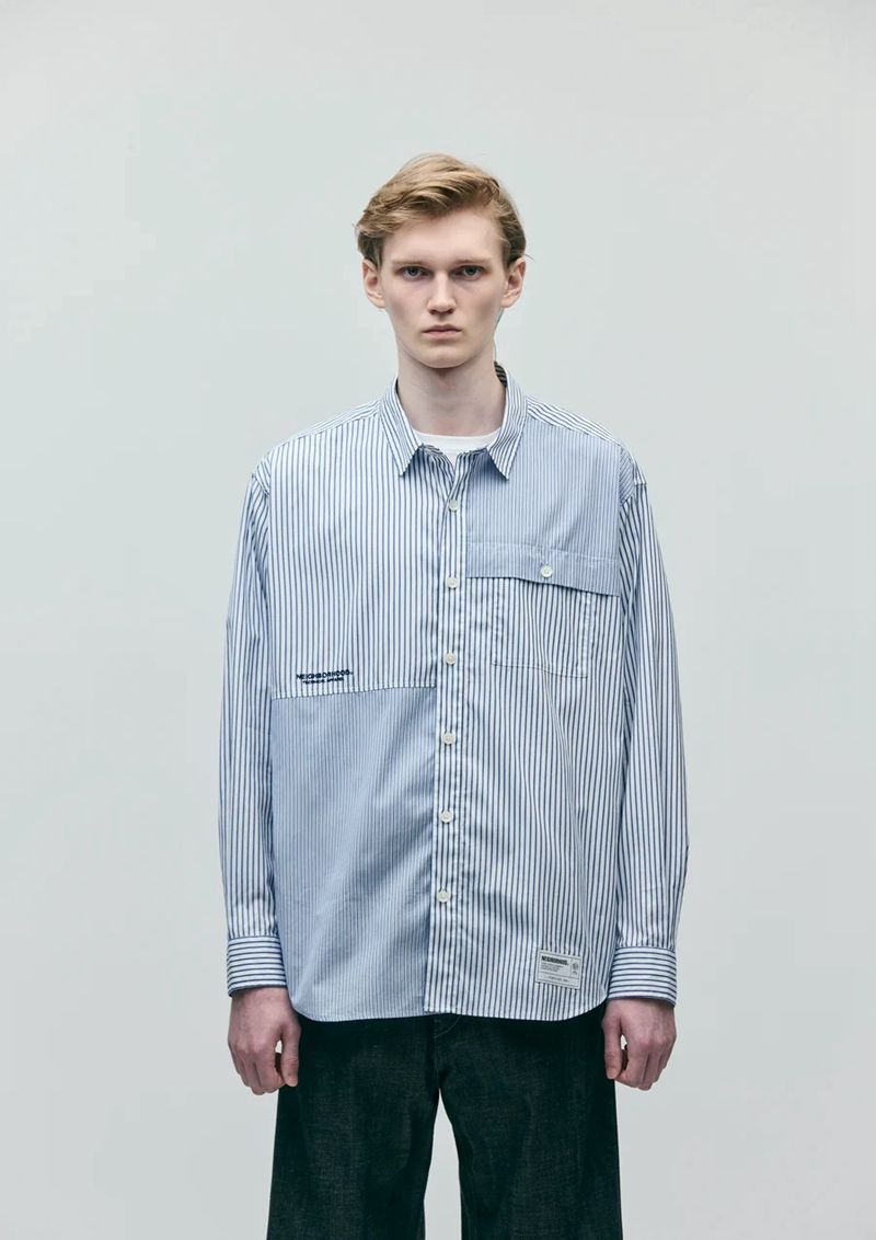 NEIGHBORHOOD MULTI STRIPE SHIRT LS 長袖シャツ 252SPNH-SHM05 - メルカリ