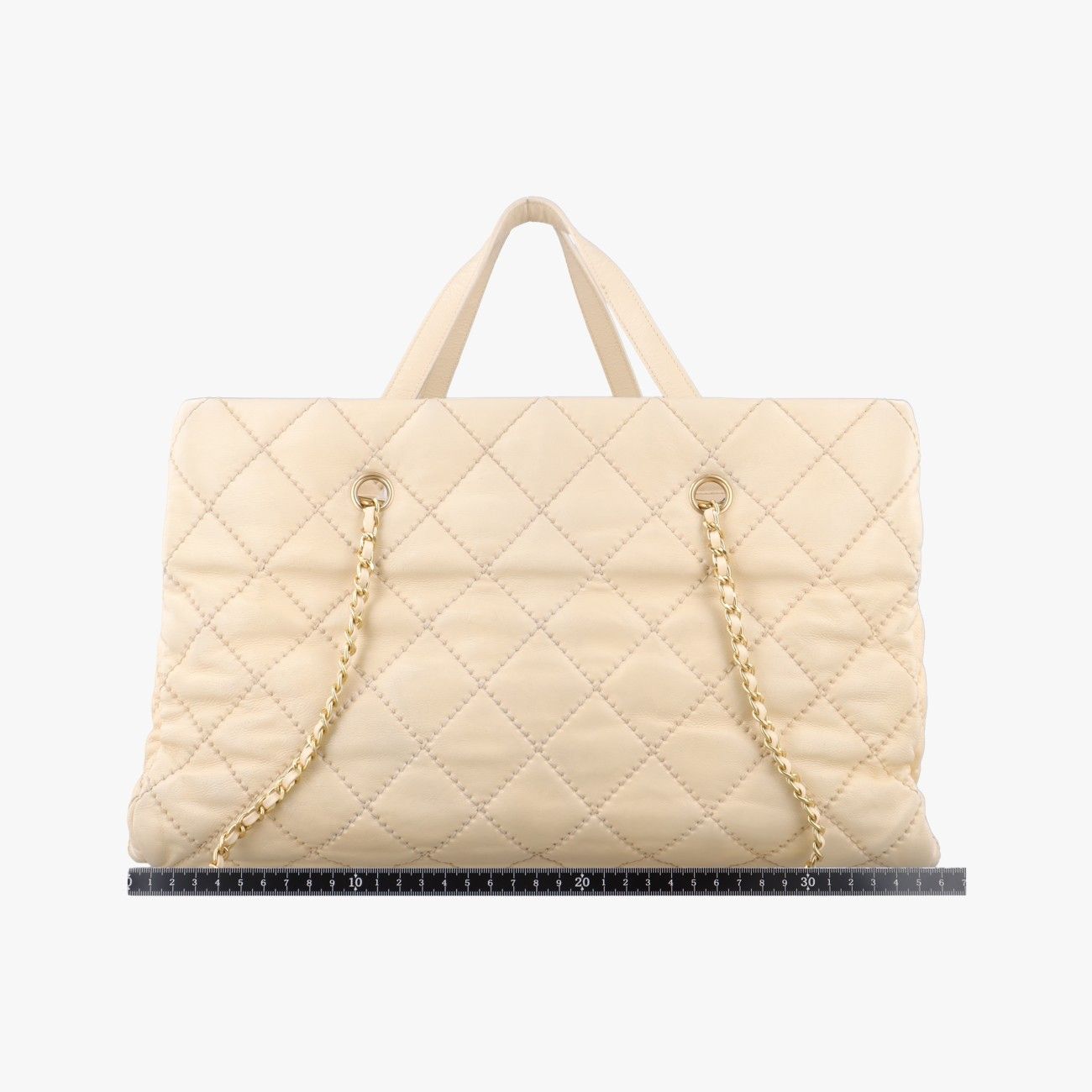 シャネルChanelマトラッセ CCクラウン トートベージュラムスキンA5027514693228