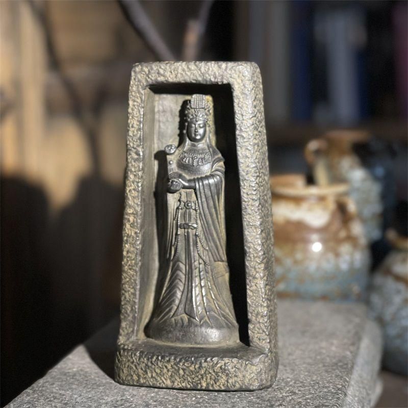 石仏 石像 媽祖 海神聖母 供養 祈福禅意 客間 玄関 卓上 装飾品