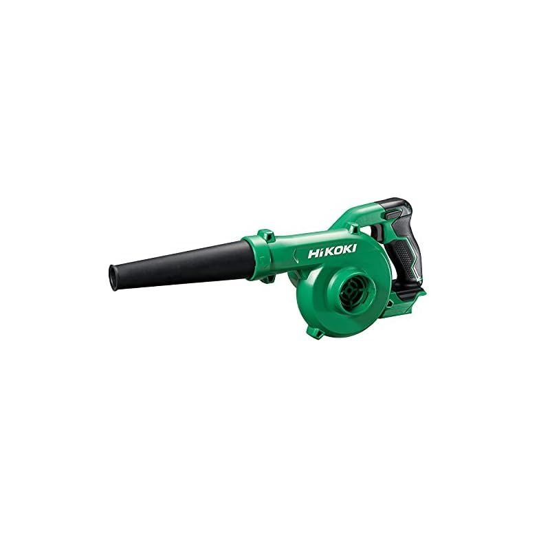 HiKOKI ハイコーキ 14.4V 18V 兼用 充電式 ブロワ 大風量 低振動 風量3段切替 無段変速スイッチ 蓄電池 充電器別売り RB18DC NN グリーン|ブラック