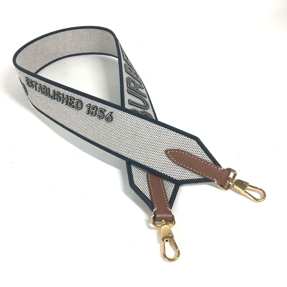 BURBERRY - バーバリー BURBERRY ロゴ ショルダーストラップ キャンバス ホワイト 美品 BURBERRY - バーバリー BURBERRY ロゴ ショルダーストラップ