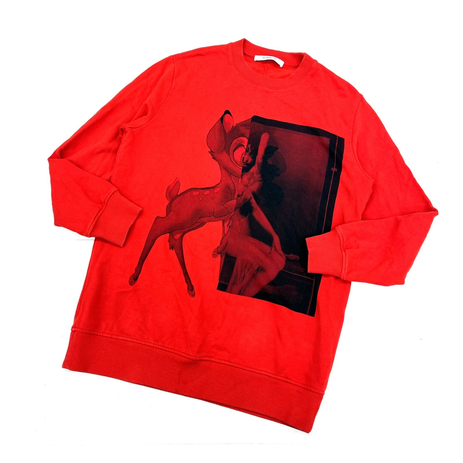◎ GIVENCHY Disney コラボ スウェット バンビ レッド メンズM