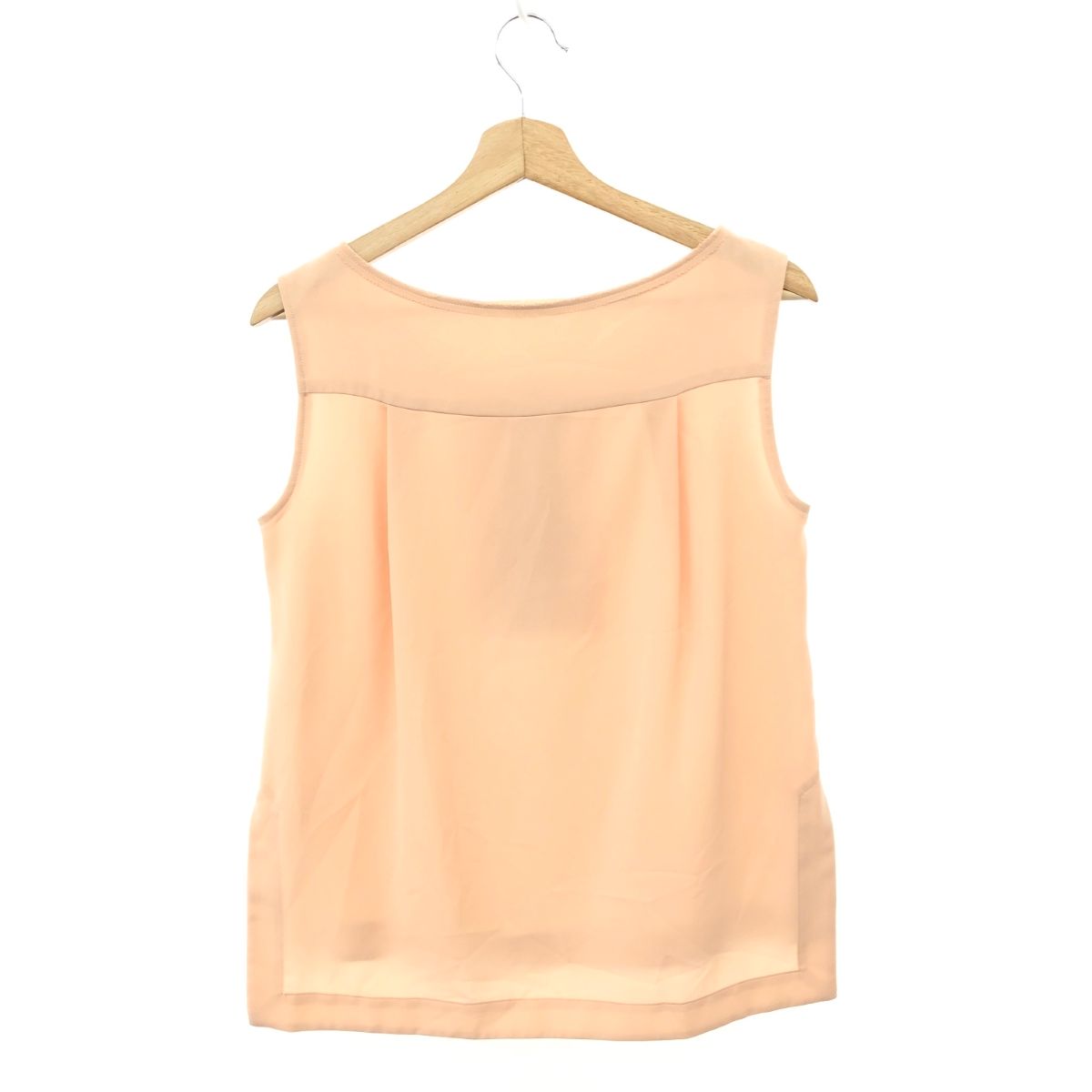 FOXEY NEW YORK フォクシーニューヨーク ノースリーブ パウダーボックス ブラウス サイズ:42  ベージュ  レディース 　240001146892 FOXEY NEW YORK - FOXEY NEW YORK フォクシーニューヨーク