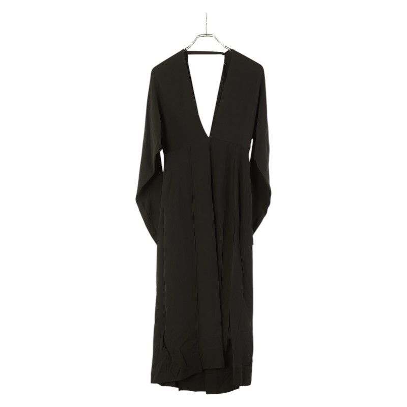 バーバリー インナー付き ドレス ワンピース サイズ 6 ブラック シルク レディース 1-0231097