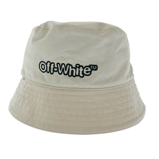 オフホワイト OFF WHITE 22SS Blur Bucket Hat ロゴ 刺繍 ブラー 