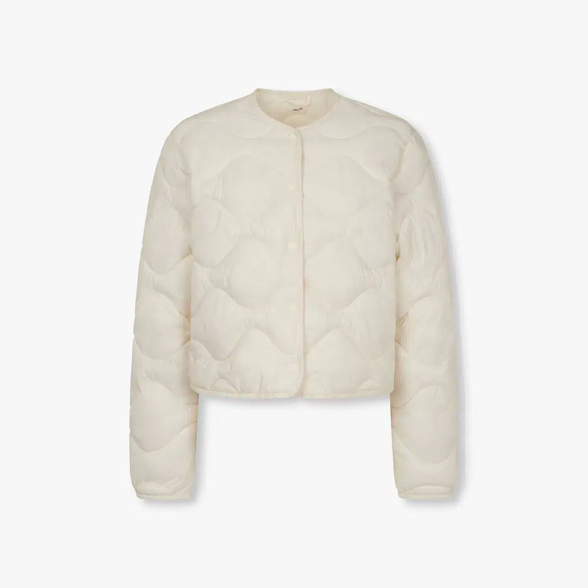 JAJUポケット ライト ダウン キルティングジャケット アイボリー|S