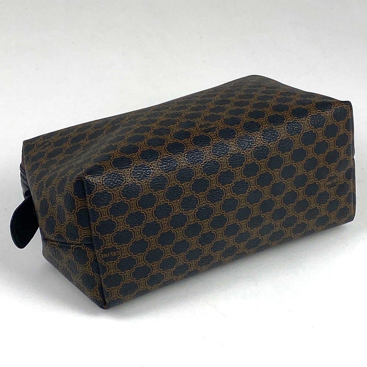 セリーヌ CELINE マカダム柄 ポーチ メイク コスメ 化粧ポーチ  