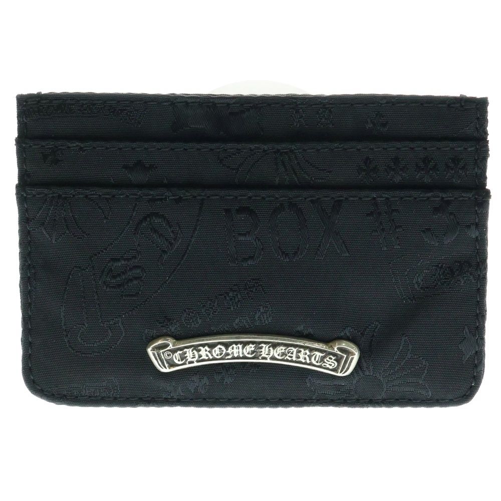 CHROME HEARTS クロムハーツ STENCIL PATTERN NYLON CARD CASE ステンシル ナイロンカードケース ブラック