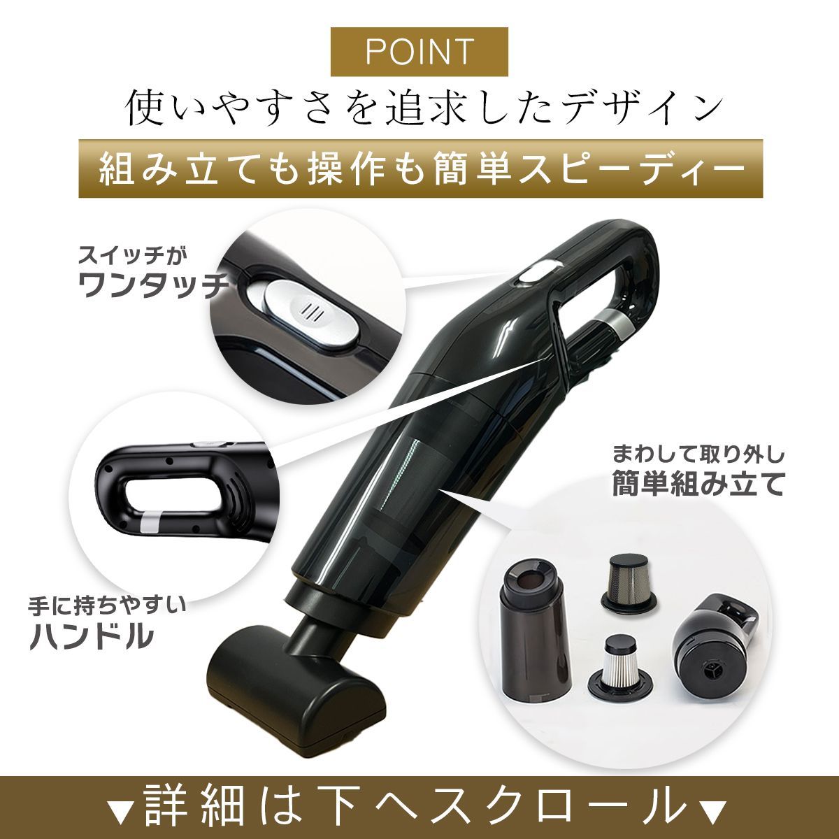 ハンディクリーナー コードレス 車用掃除機 カークリーナー ワイヤレス おすすめ ハイパワー パワフル 強力 usb充電式 掃除機 卓上 デスク リビング オフィス 車内  ギフト 10000pa 120w LB-068c ハンディクリーナー 車用掃除機 コードレス 車 強力 カークリーナー 充電式 ハンディ掃除機 120W 6000pa 超軽量 乾湿掃除機 乾湿両用クリーナー 送料無料