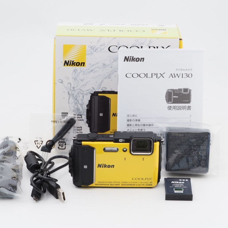 Nikon ニコン デジタルカメラ COOLPIX AW130 イエロー YW - メルカリ