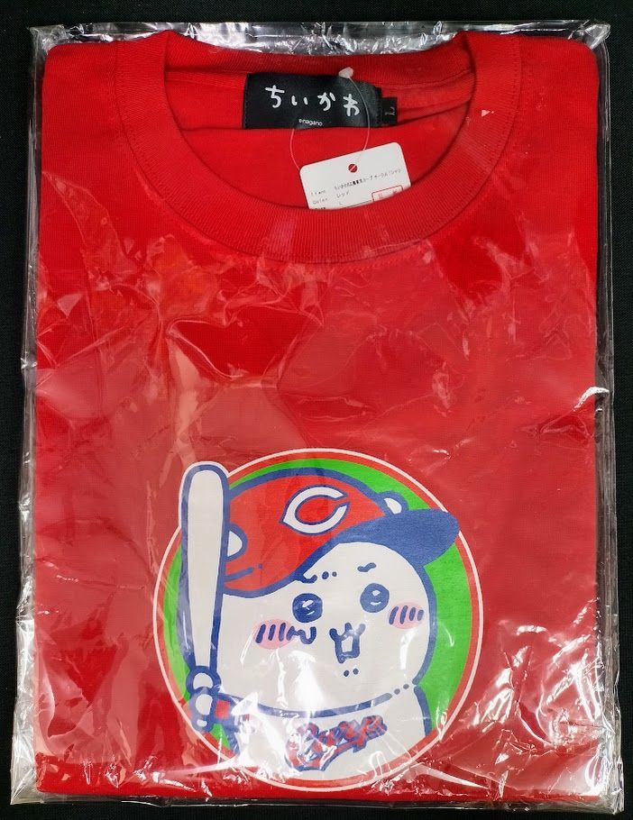 ちいかわ カープ Tシャツ レッド ロゴ&サークル Mサイズ 広島東洋カープ ちいかわ カープ Tシャツ レッド ロゴ&サークル Mサイズ 広島