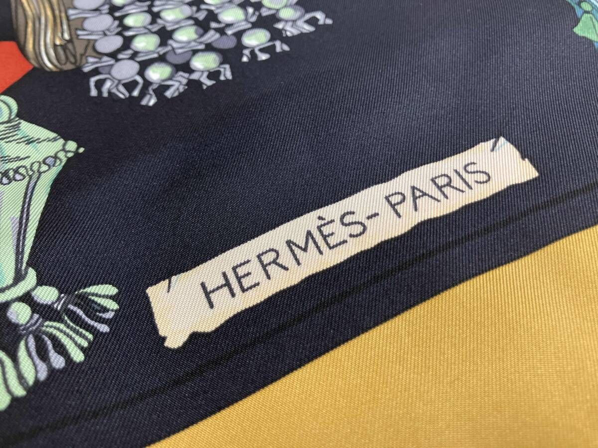 HERMES エルメス カレ90 parisement スカーフ シルク ブランド小物 箱有 NICORILABO_COM