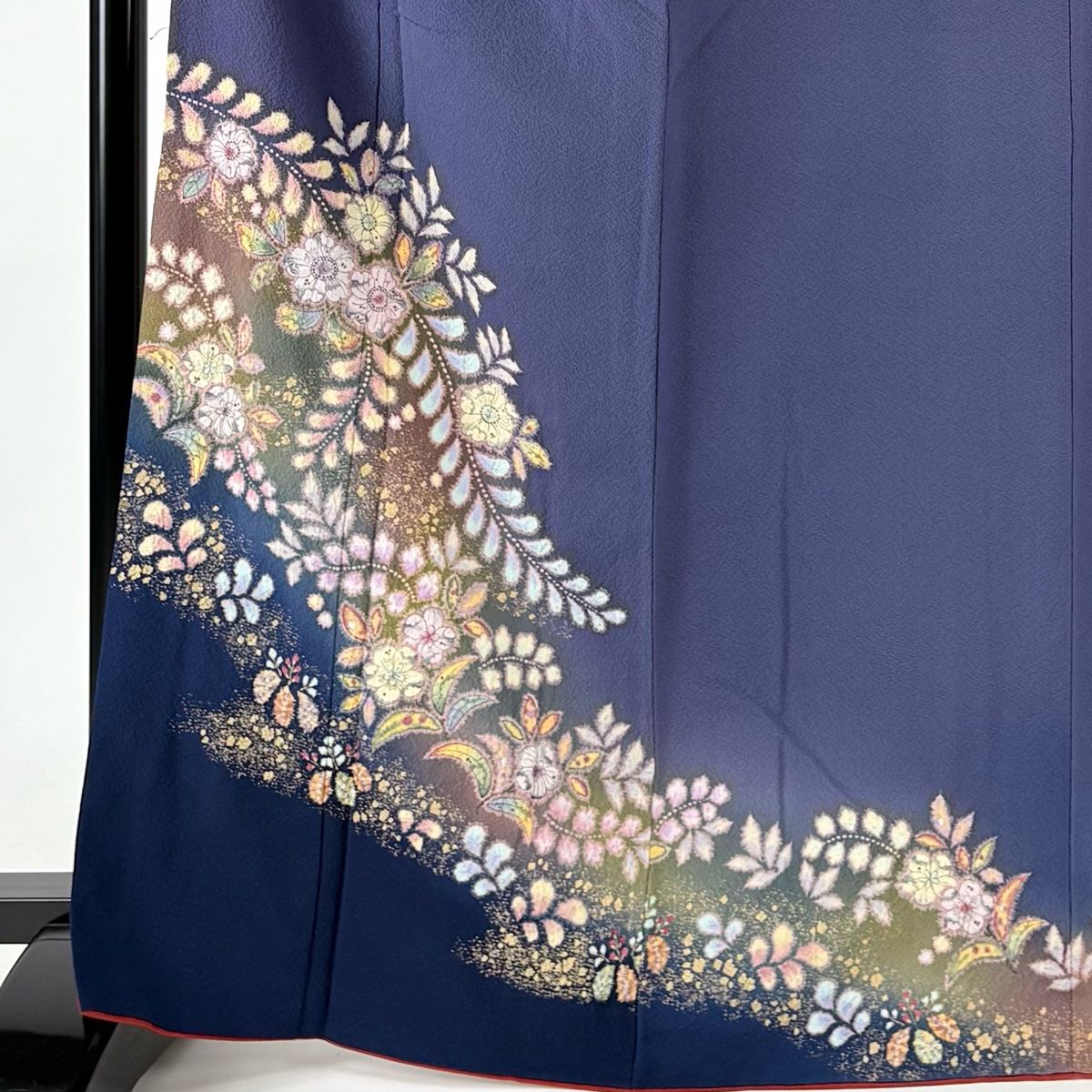 付下げ 身丈167cm 裄丈66.5cm M 袷 翠山工房 やまと 落款 辻が花