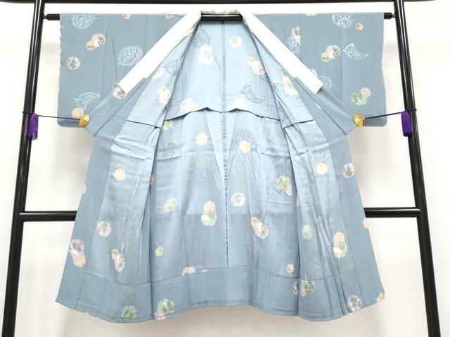 平和屋着物○長襦袢 無双仕立て 舞花びら地紋 暈し染め 正絹 逸品  