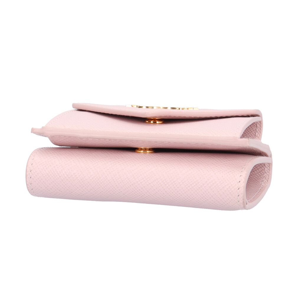 プラダ サフィアーノ 三つ折り財布 レザー 1MH021 レディース PRADA  