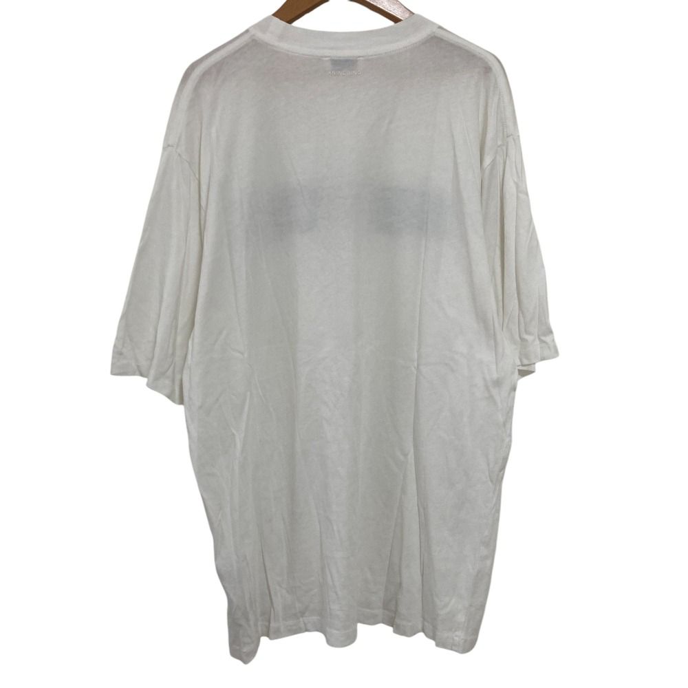 24 AW ANINE BING アニンビン ドゥーズィエムクラス取り扱い NEWYORK TEE ハーフスリーブ カットソー Tシャツ ホワイト レディース 古着