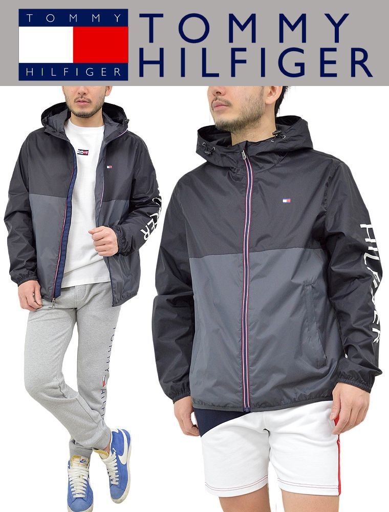 TOMMY HILFIGER トミー ナイロンジップジャケット 撥水 海外限定