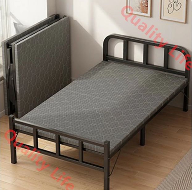 折りたたみベッド おりたたみベッド コンパクト折り畳み シングル 簡易ベッド 幅75 80 90 100 120cm ベッド マットレス付き 小型 一人暮らし 省スペース 組立不要 介護用 仮眠 来客 簡単収納 120cm 通常モデル