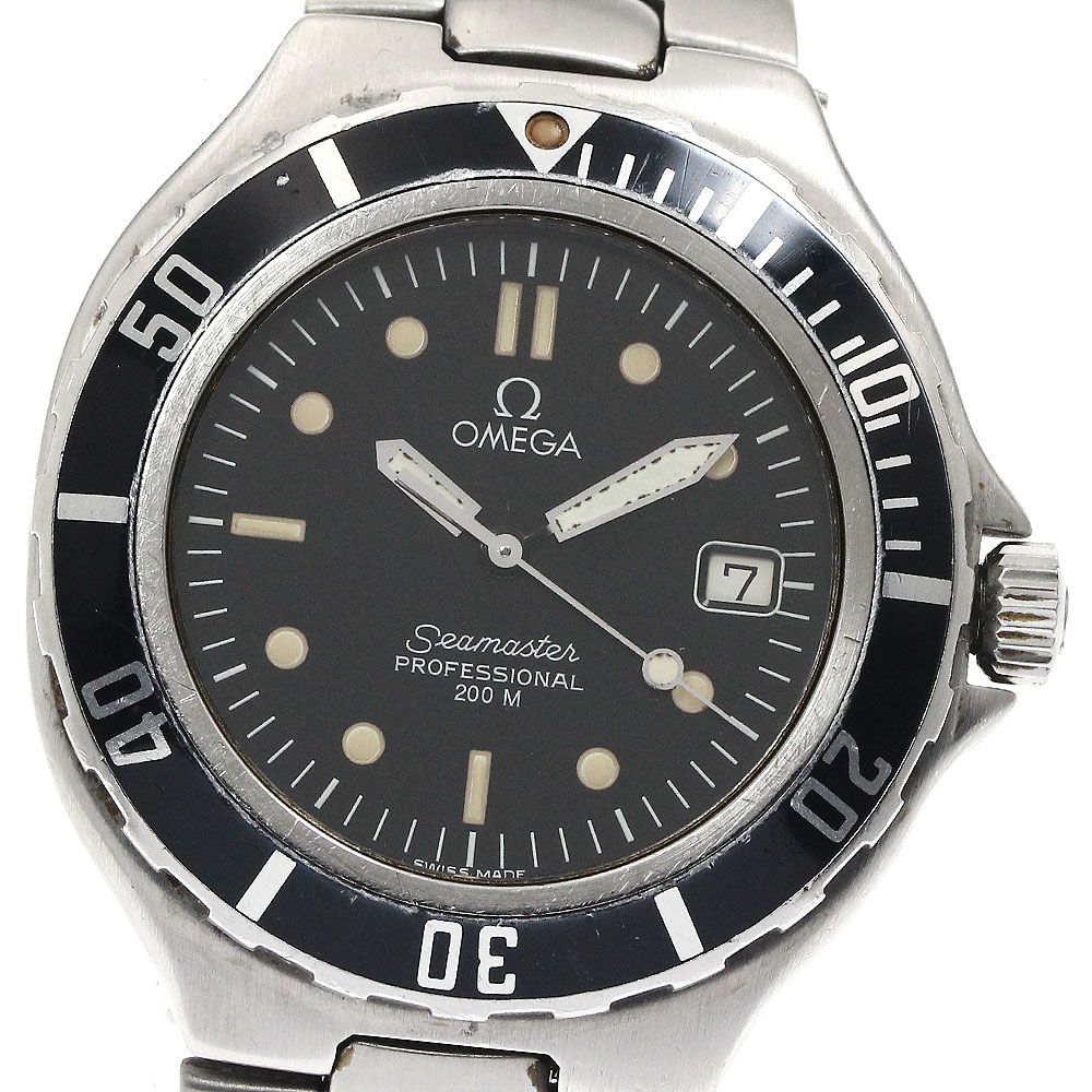 オメガ OMEGA シーマスター200m デイト クォーツ メンズ_883384 O-7432