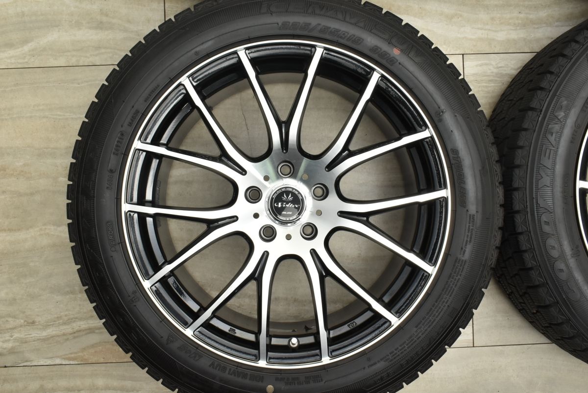 ホイール良好品】ボルテック 19in 8J +45 PCD114.3 グッドイヤー 